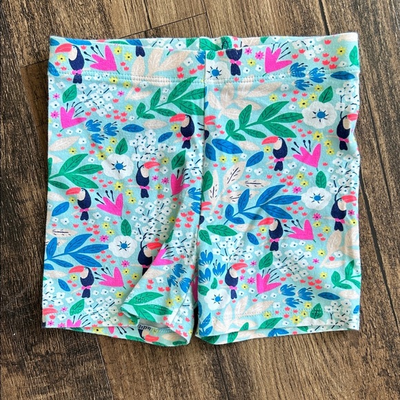 Mini Boden Bright Yellow Top with Pink Bow and Patterned Shorts - Picture 4 of 6